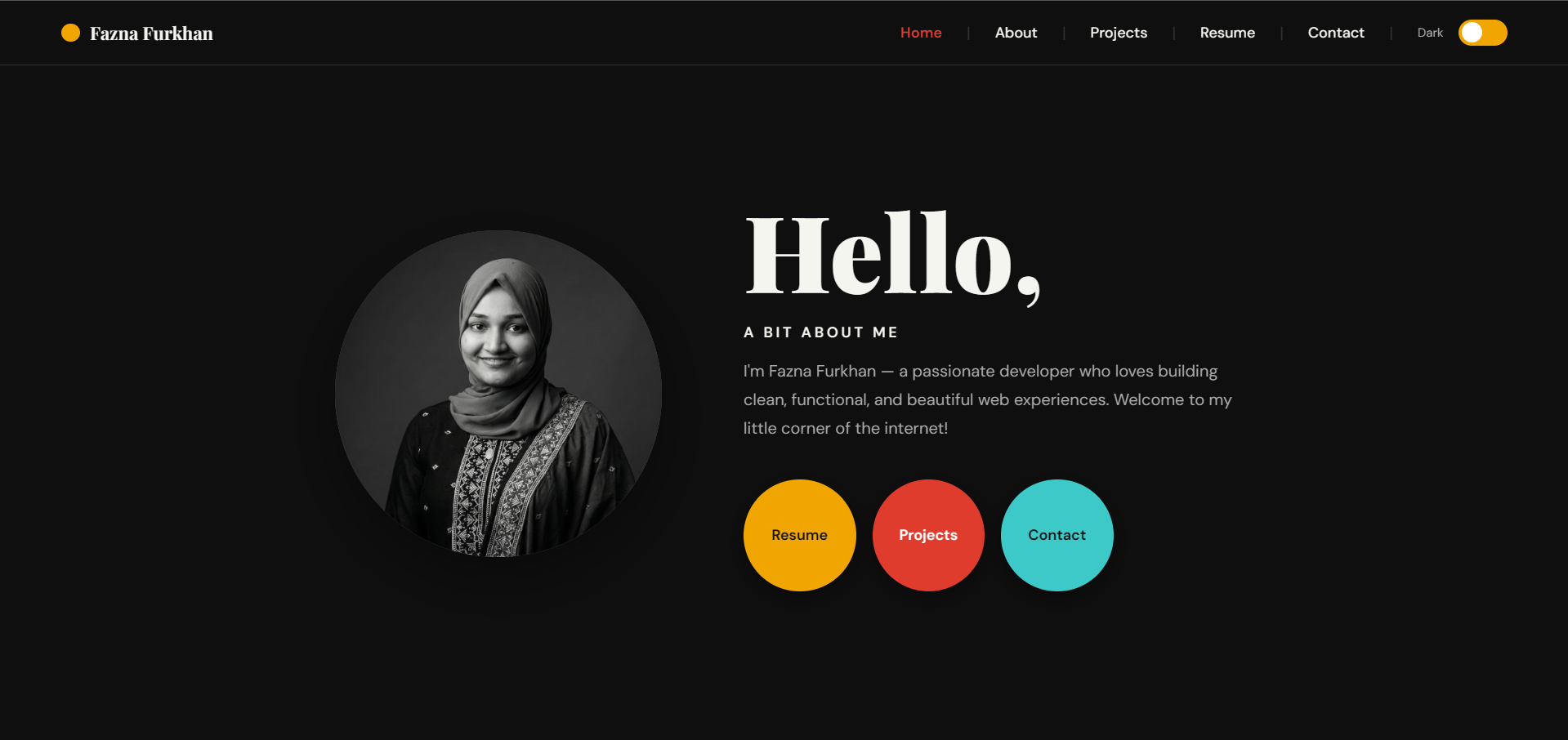 Personal Portfolio Website